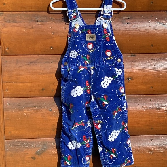 π¦ VINTAGE GIRLS OVERALLS w BUTTERFLY 90's Sz 6 - Picture 8 of 16